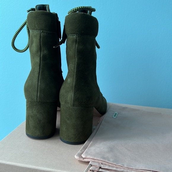 Miu miu hiker boots, green suede, size 36, brand new - Picture 4 of 9